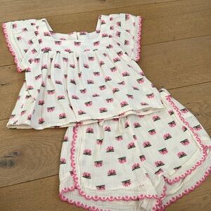 Old Navy - Girls Floral Boho Short Set - Medium/8